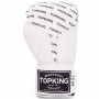 Top King "Full Impact Single Tone" Боксерские Перчатки Тайский Бокс White